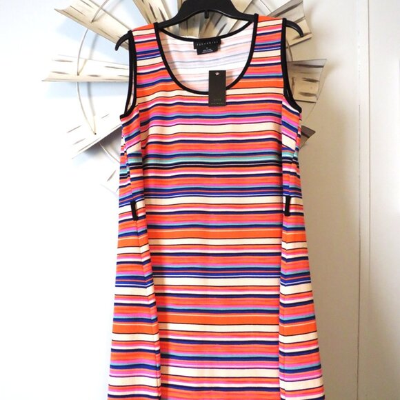NWT Fox & Royal Trendy Plus Size Striped‎ Maxi Dress Size 1X - Picture 6 of 9